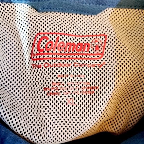 Coleman Men's Short Sleeve Adventure Stretch Button Down Vented Shirt Sz XL - Picture 5 of 8